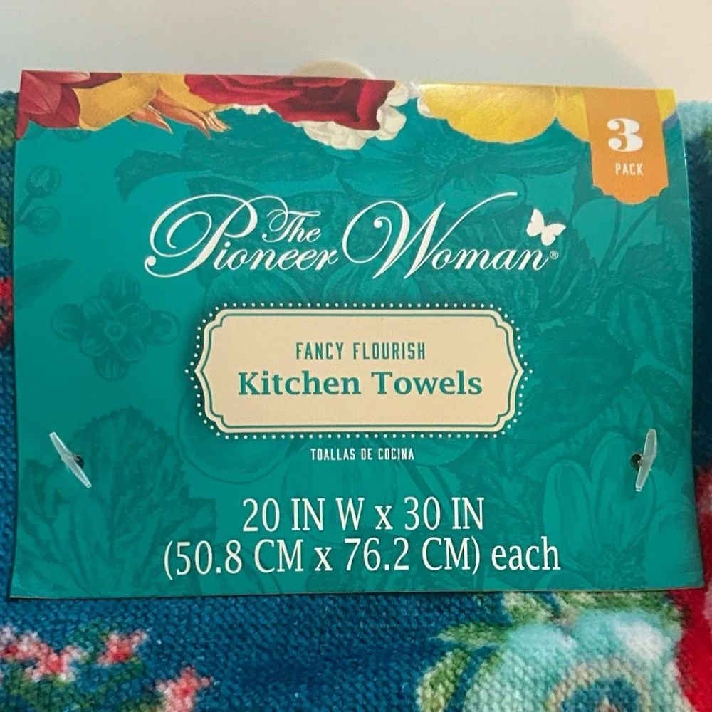 The Pioneer Woman 3 Pack Fancy Flourish Dish Towels